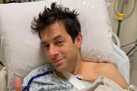 Music star Mark Ronson in hospital dash after injuring himself during a gig