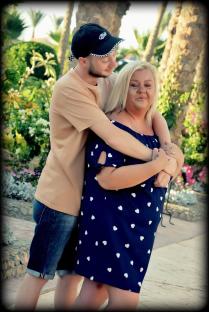 Photo of a couple embracing.