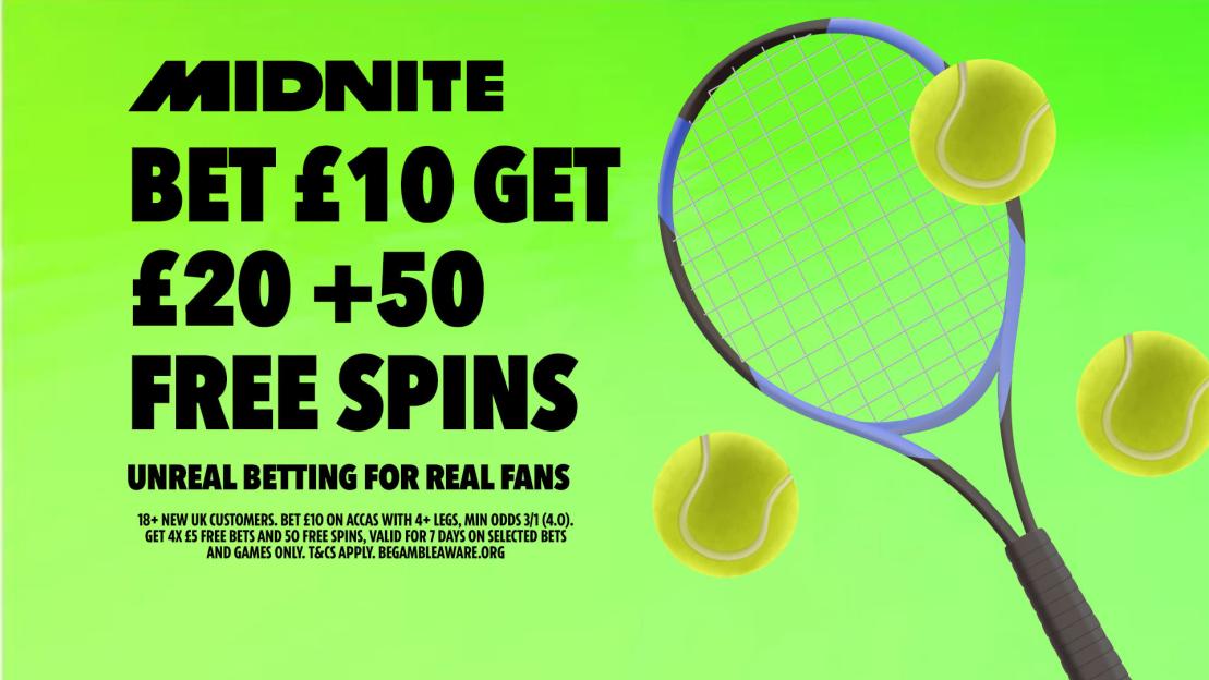 Ollie Tarvet vs Carlos Alcaraz live offer: Get £20 free bets and 50 free spins when you join Midnite today