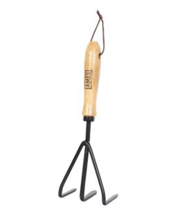 Ames garden cultivator with a wooden handle.