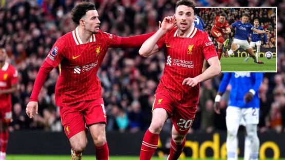 Liverpool 1 Everton 0: Diogo Jota scores stunning winner as Beto is made to rue missed chance