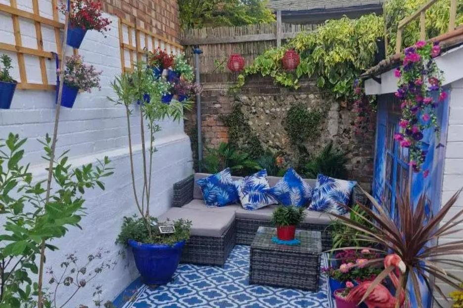 I brought Santorini to my boring Suffolk garden for less than £100 of Temu buys – now I’ve got my own holiday haven
