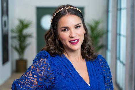 Headshot of Rachel Khoo, a TV chef.