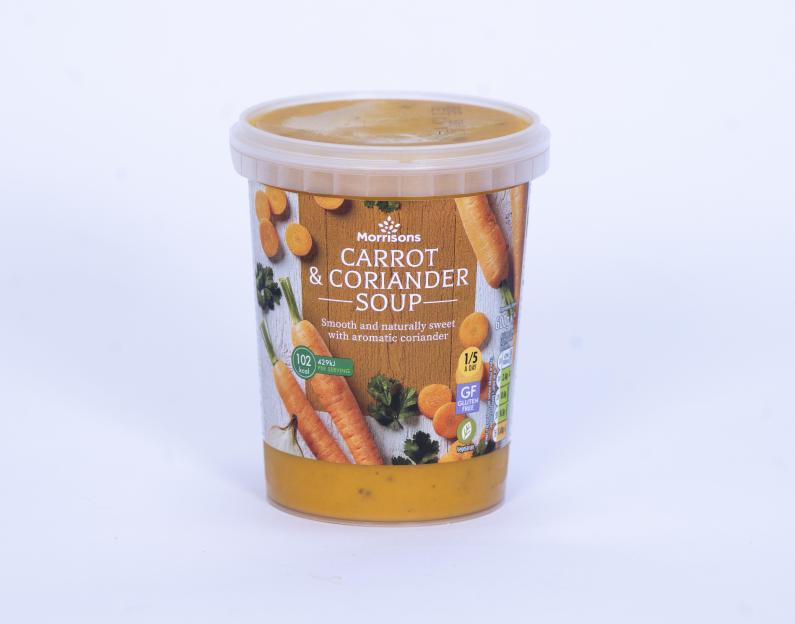 Morrisons Carrot & Coriander Soup.
