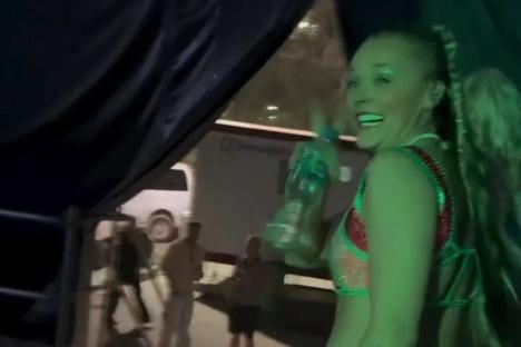 Chris Hughes spotted waiting for JoJo Siwa at her gig after jetting 12 hours to Mexico to watch her tour