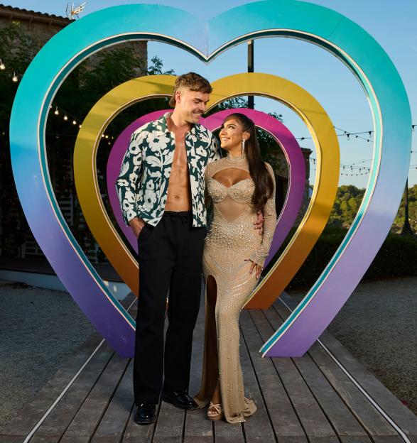 Shakira Khan and Harry Cooksley at the Love Island live final.