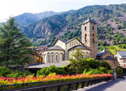 Sant Esteve Church in Andorra la Vella, Andorra.