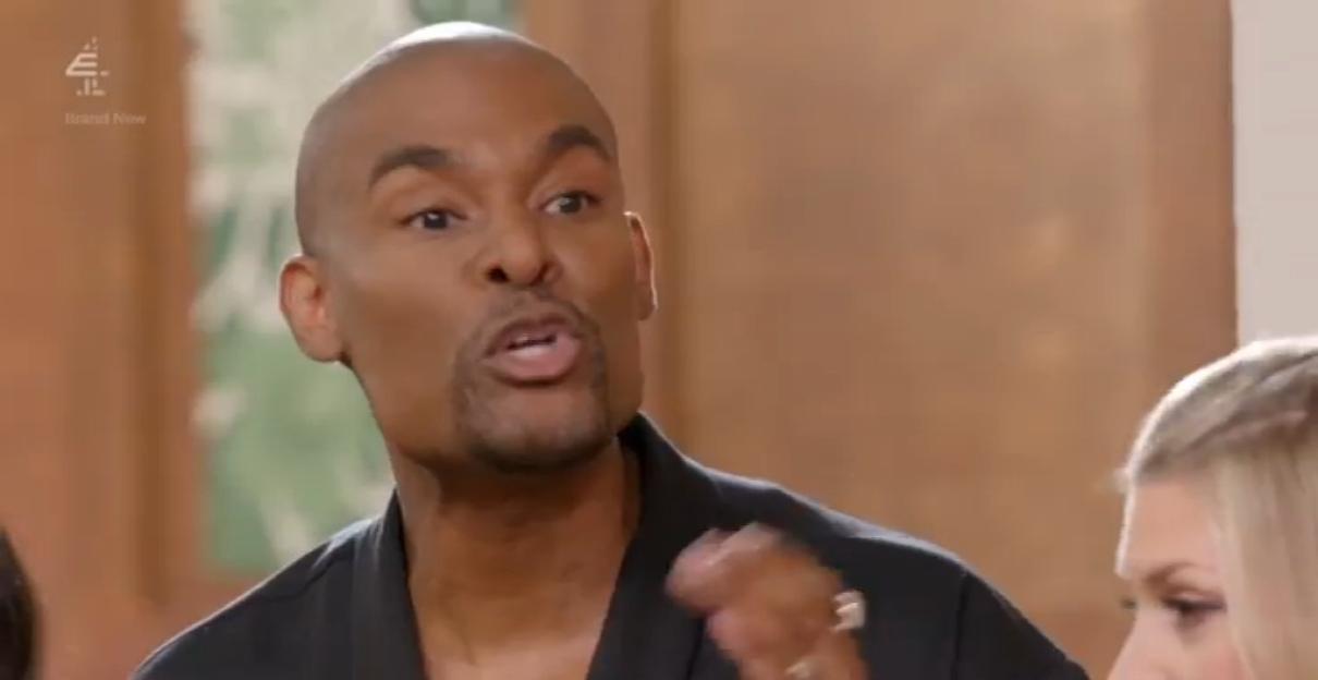 Paul Brunson yelling at Celebs Go Dating contestants.