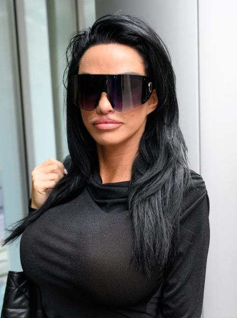 Katie Price arriving at the High Court.