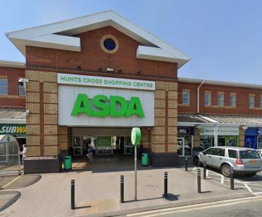 Asda supermarket in Hunt's Cross Shopping Centre, Liverpool.