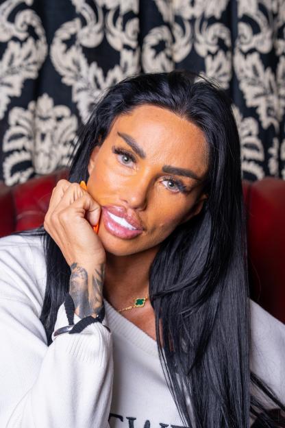 Katie Price speaking at the Cambridge Union.