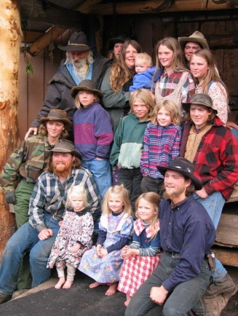 Large family group portrait.