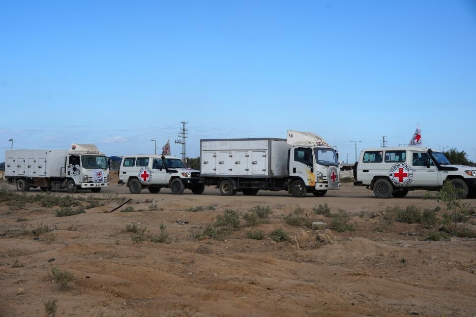 Red Cross team awaits handover of Palestinians' bodies from Israel in Gaza