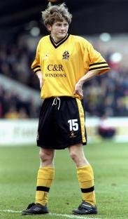 Tom Youngs of Cambridge United during a soccer match.