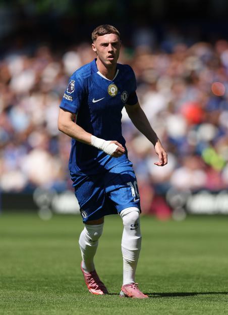 Cole Palmer of Chelsea on the pitch.
