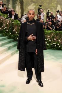 Lewis Hamilton at the Met Gala.