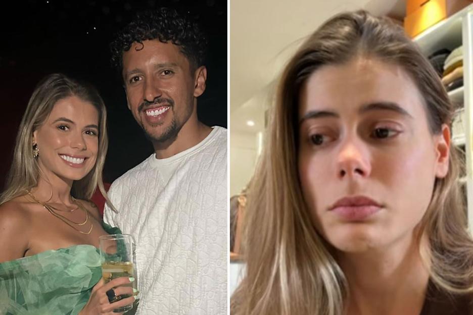 ‘My baby turned into an angel’ – PSG star Marquinhos’ heartbroken wife breaks down in tears over loss of unborn child