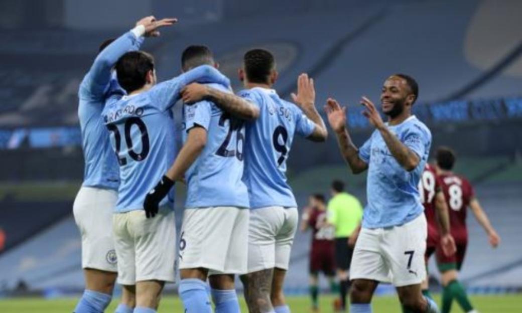 EPL Table: Man City go top after Wolves thrashing, Tottenham win