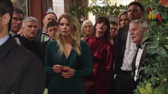 A group of people at a party.