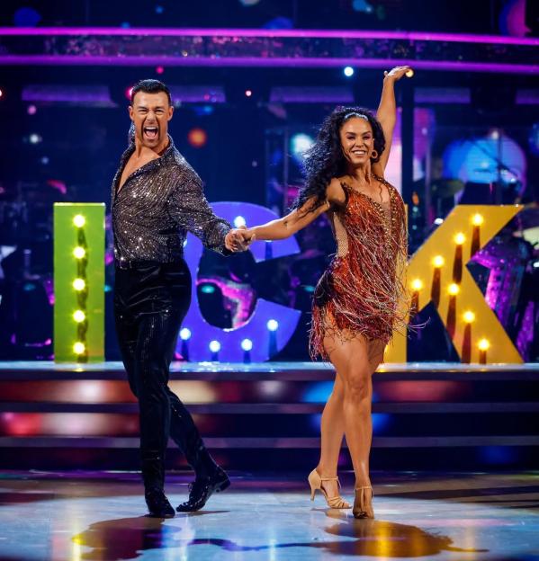 Ercan Ramadan and Vicky Pattison dancing on Strictly.