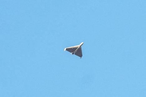 Drone in flight.