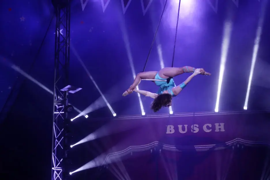 Trapeze artist, 27, killed in 16ft plunge in circus big top in front of horrified families pictured for first time