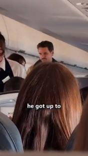 Pedro Pascal on a plane.