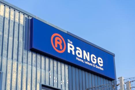 The Range store sign.