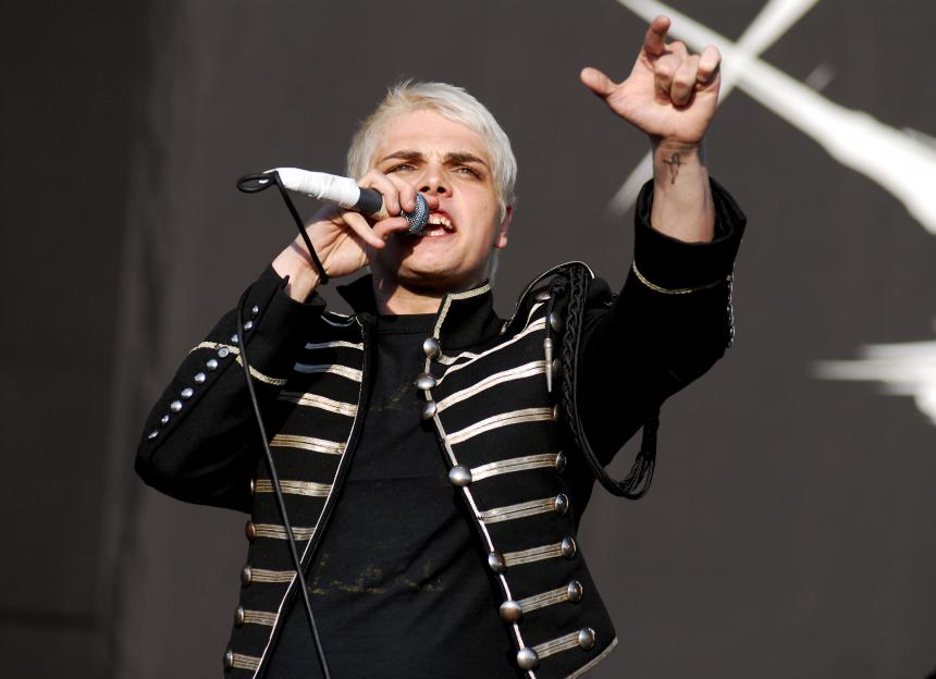 My Chemical Romance performing at Reading Festival.