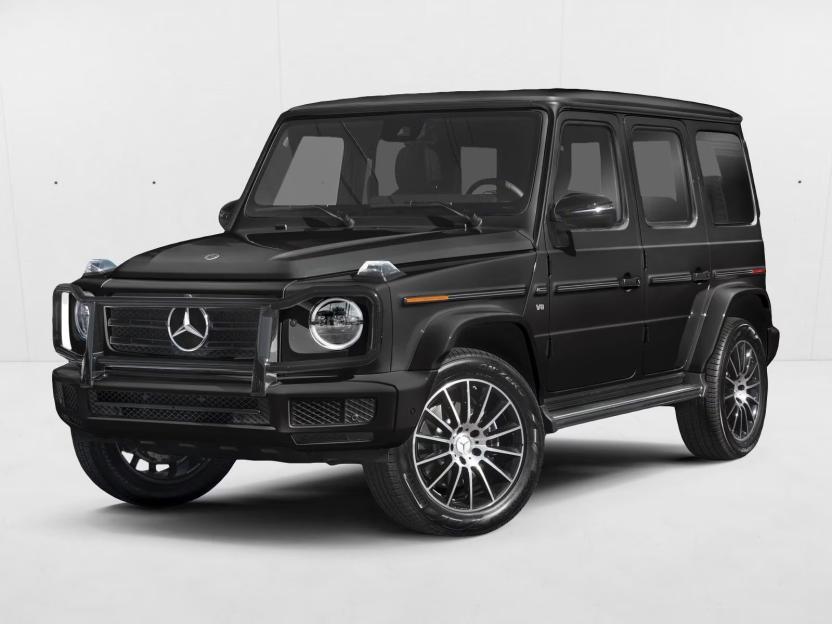 Illustration of a black Mercedes Benz G 550 SUV.