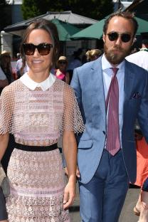 Pippa Middleton and her brother James at Wimbledon.
