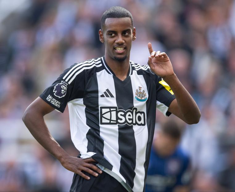 Alexander Isak of Newcastle United during a Premier League match.