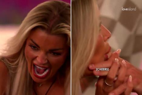Shock moment Love Island’s Helena whispers VERY x-rated message in Harry’s ear during Heart Rate Challenge