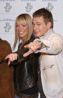 Liz McClarnon and Lee Ryan at the Nordoff Robbins & BPI Pepsi Silver Clef Concert.