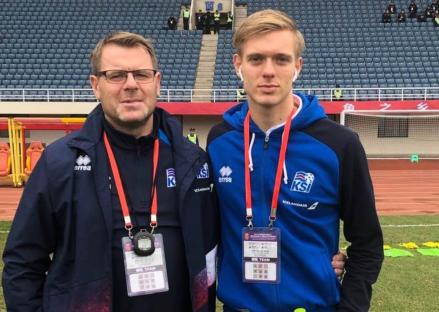 Photo of Thordur Thordarson and his son Stefan.