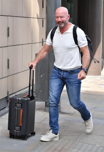 Alan Shearer arriving at Match of the Day.