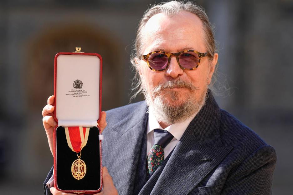 Slow Horses star Gary Oldman reveals joke Prince William cracked as he received knighthood