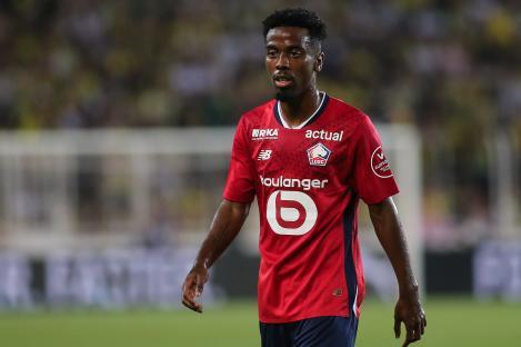 Angel Gomes of Lille during a soccer match.