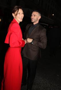 Emma and Matt Willis arriving at a British Vogue and Netflix BAFTA TV Awards party.