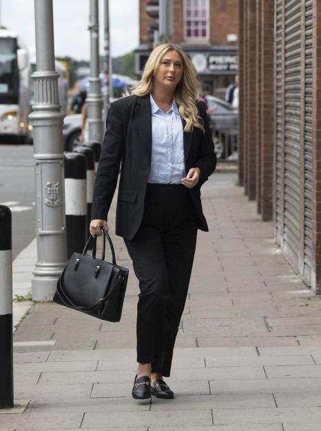 Nikita Hand arriving at the Court of Appeal.