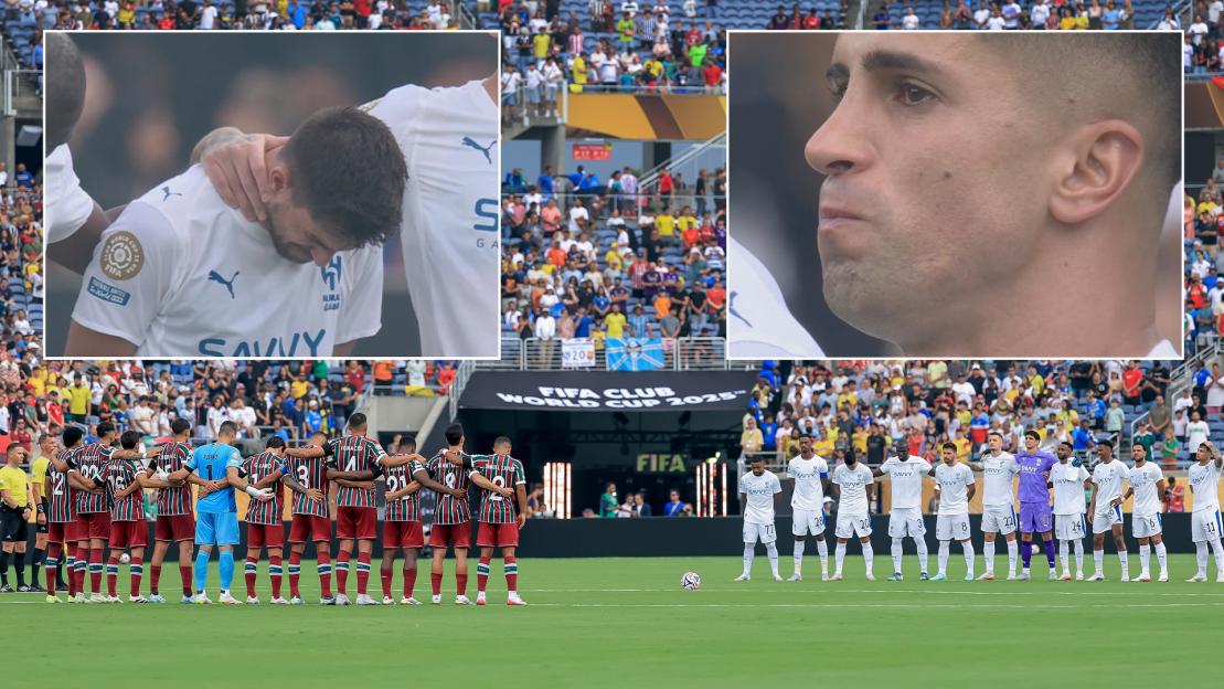 Club World Cup stars Joao Cancelo and Ruben Neves burst into tears as minute’s silence is held for Diogo Jota 