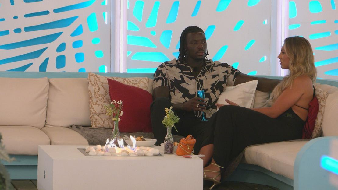Dejon Noel-Williams and Megan Moore on a date night during Love Island.