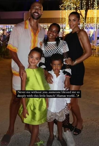 Rochelle and Marvin Humes with their three children, Alaia-Mai, Valentina Raine, and Blake Hampton.