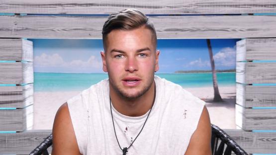 Chris Hughes on Love Island.
