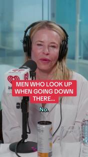 Olivia Attwood on a podcast, stating her dislike of men who look up while kissing.