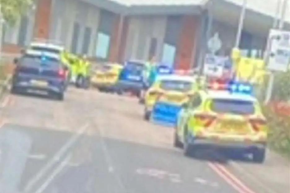 Child hit by bus outside hospital sparks huge emergency response & closes road