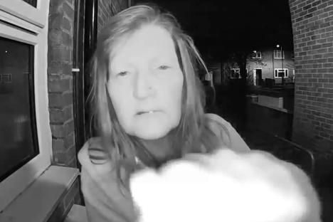 Moment UK’s worst neighbour terrorises couple through their doorbell cam in ‘relentless’ 18mth ordeal – as she’s jailed