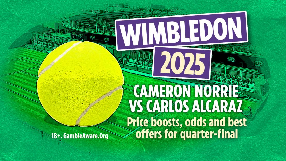 Cameron Norrie vs Carlos Alcaraz: Price boosts, odds and best offers for Wimbledon quarter-final clash