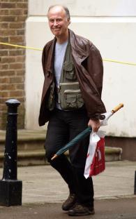 Pic shows Keith Bender, leaving court..A Hampstead osteopath who was duped into introducing his vulnerable clients to a heartless witch-doctor has been suspended from practising.....Keith Bender fell under the spell of jailed con-artist Juliette D'Souza, 59, after discovering their shared interest in Shamanism and even took a trip with her to Suriname in 1996.....SEE STORY CENTRAL NEWS