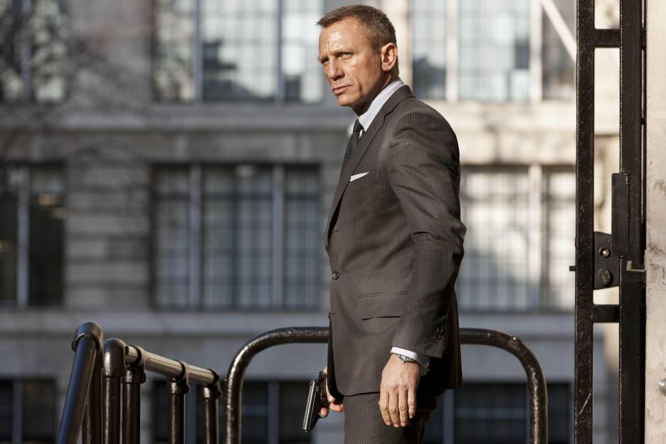 Daniel Craig as James Bond in Skyfall.